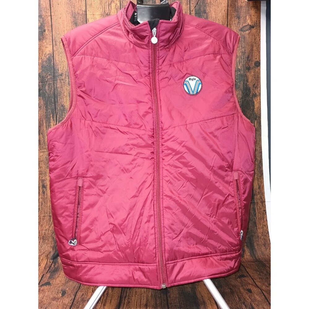 Mens Aigle Puffer Jacket Red Sz XL